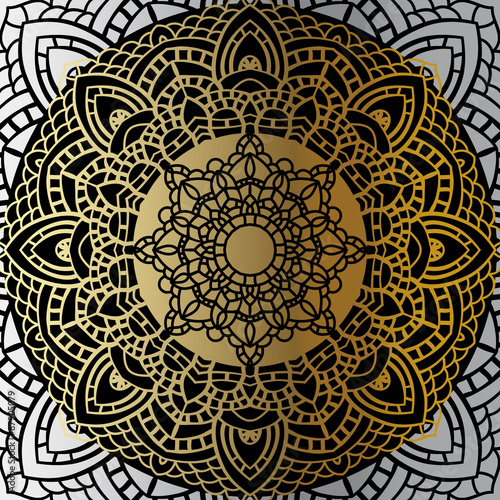 Vintage Gold mandala