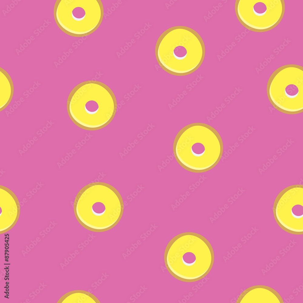 Donuts seamless background. Donuts seamless background.