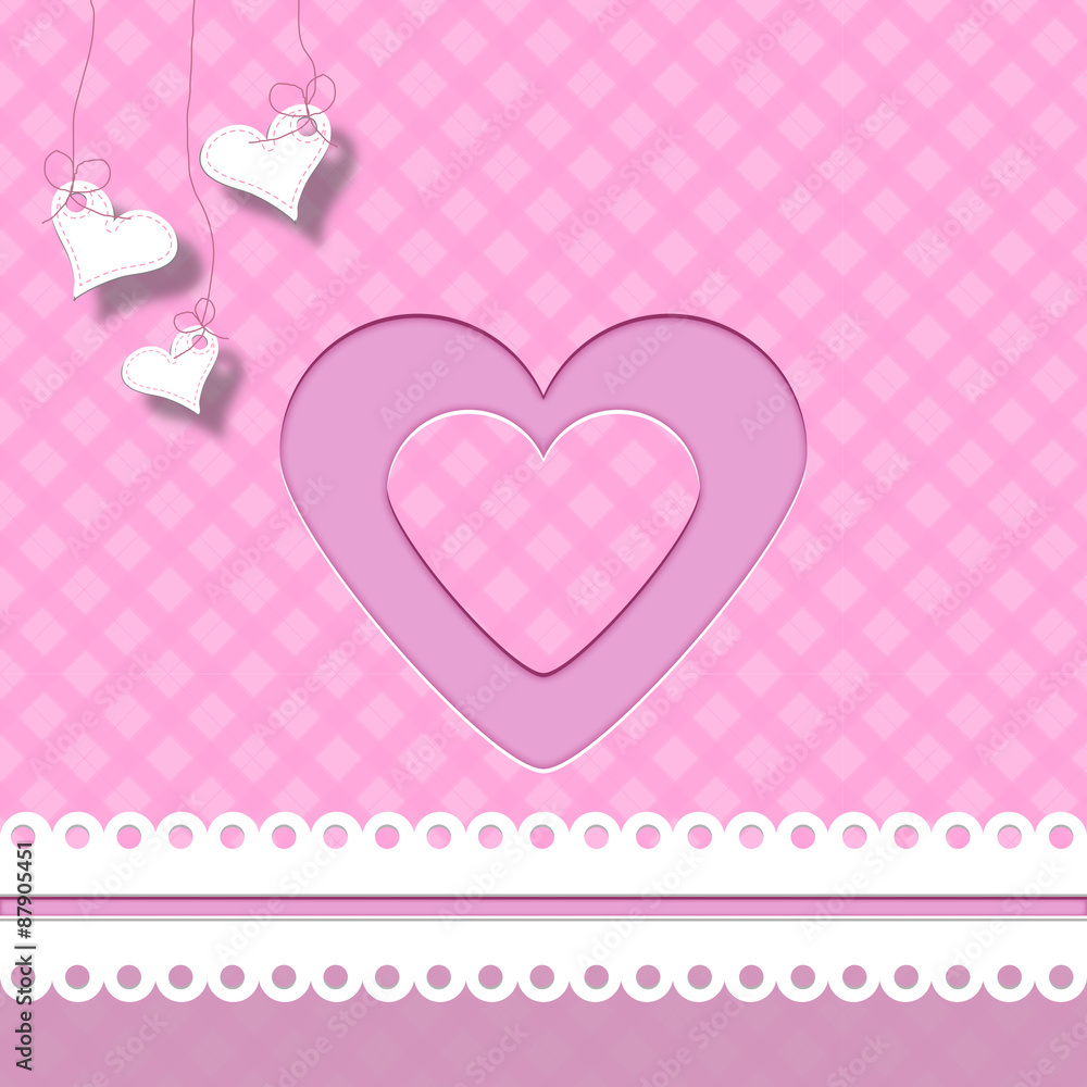 Hearts - Vector Background