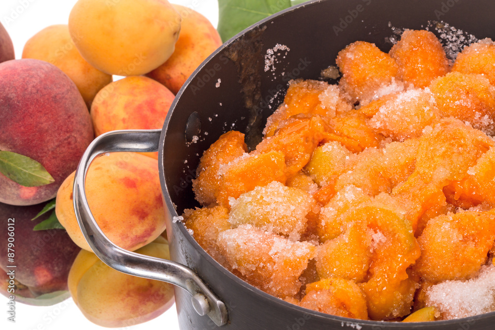 Preparation of apricot jam Preparation of apricot jam