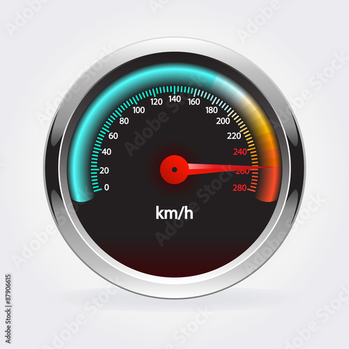 Speedometer . Vector illustration.