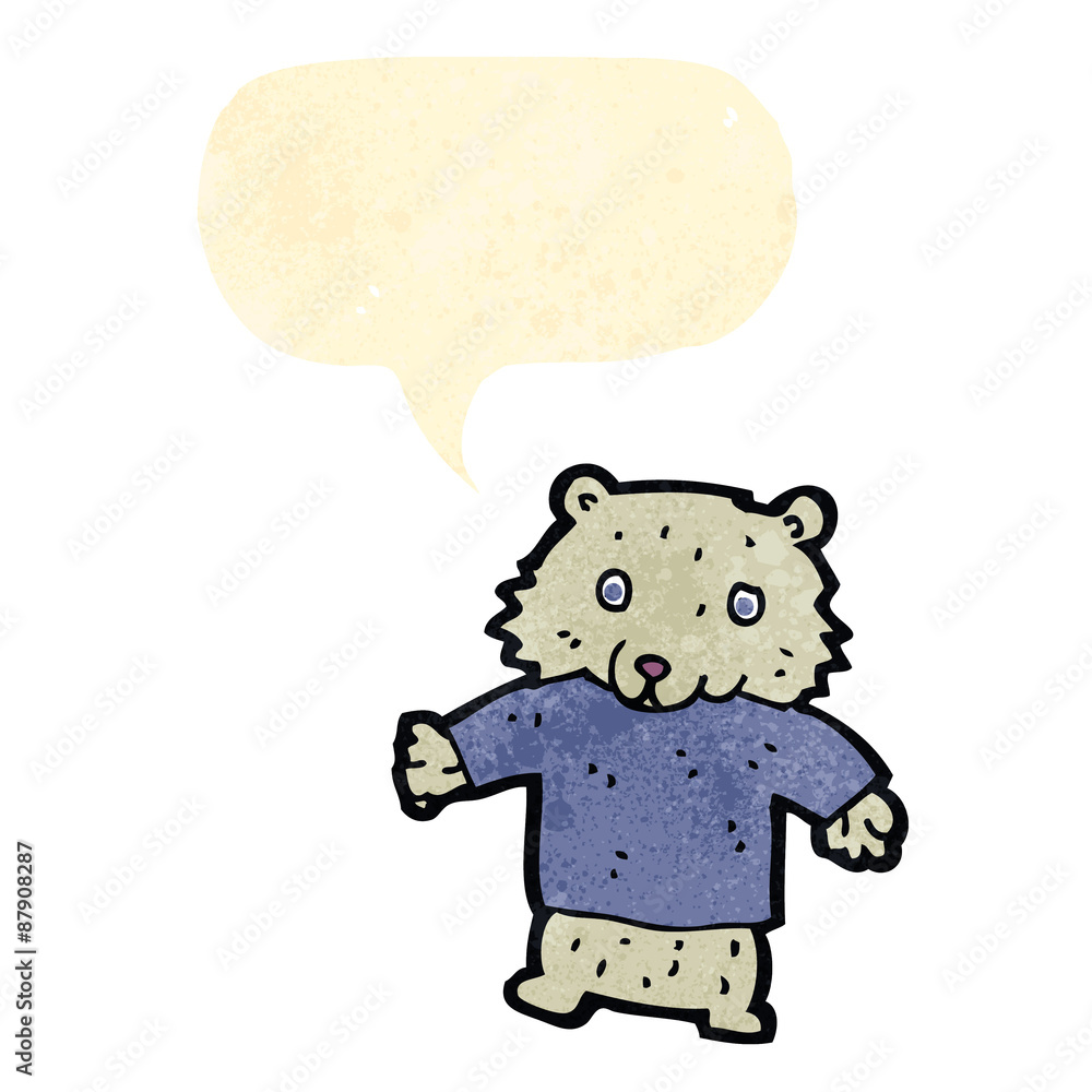 retro cartoon polar bear retro cartoon polar bear