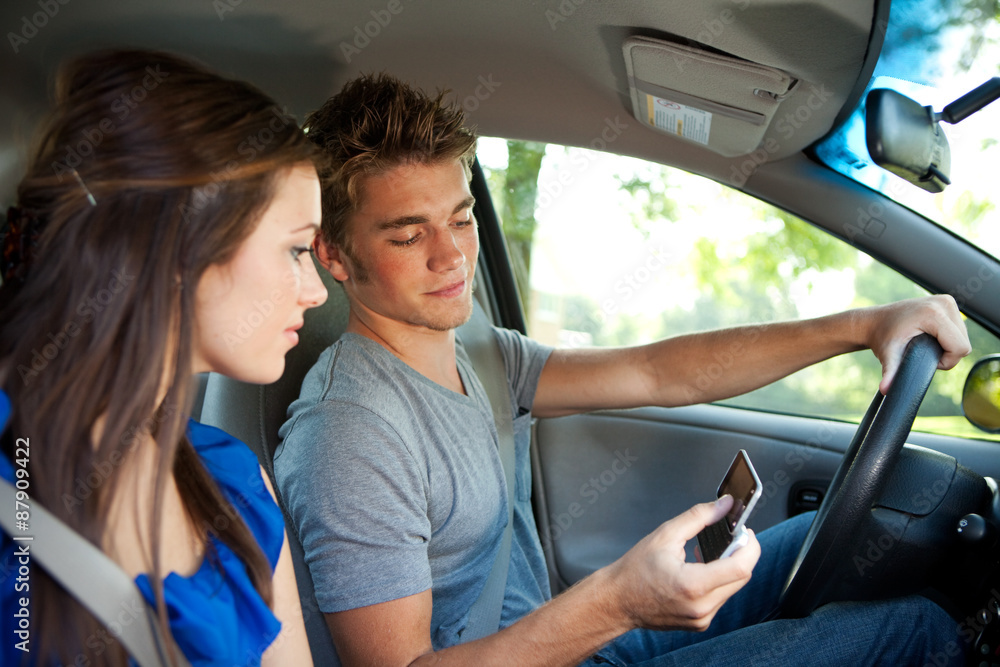 Driving: Reading a Text Message While Driving