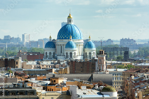  Trinity Cathedral, Saint Petersburg. View from the colonnade of St. Isaac's Cathedral