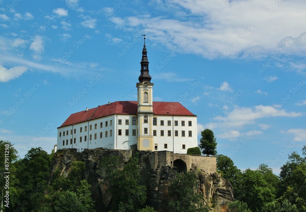 Decin Castle in Czech Republic
