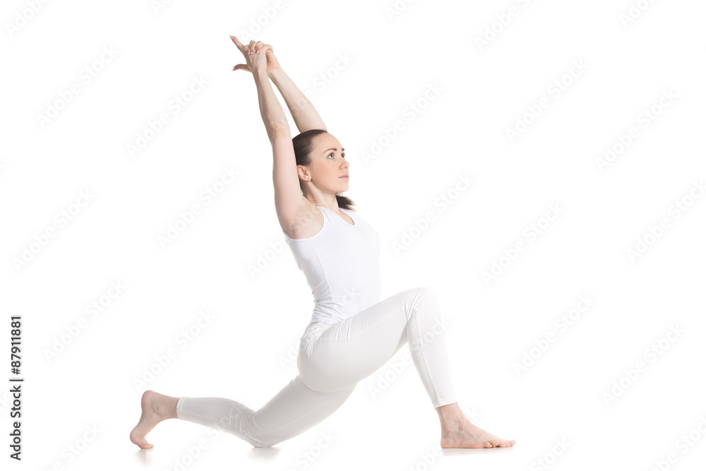 Equestrian yoga pose