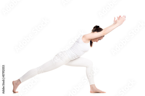 Yoga Virabhadrasana 1 Pose variation