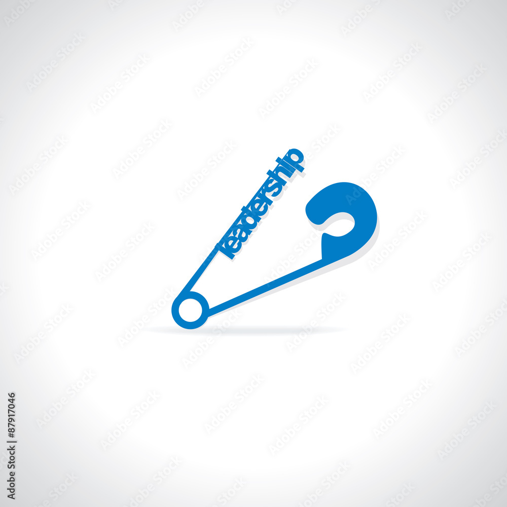 leadership concept safety pin vector illustration leadership concept safety pin vector illustration
