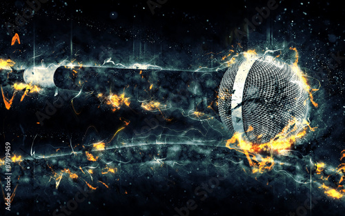 Microphone on Fire