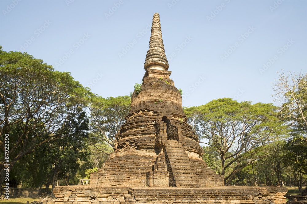 Чеди храма Ват Нанг Пхая. Си Сатчаналай, Таиланд