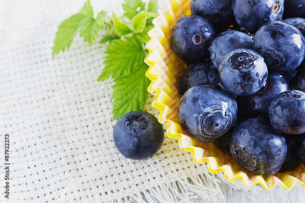 fresh blueberries