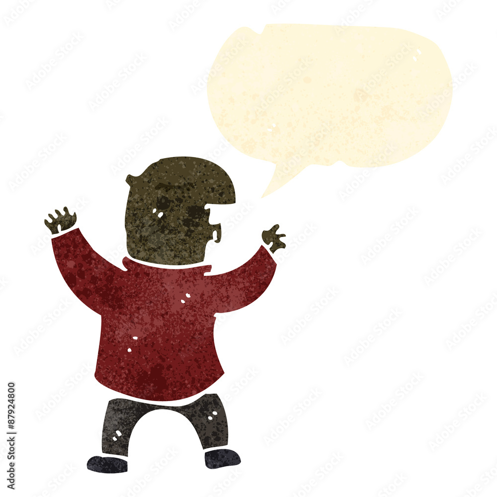 retro cartoon bald man talking retro cartoon bald man talking