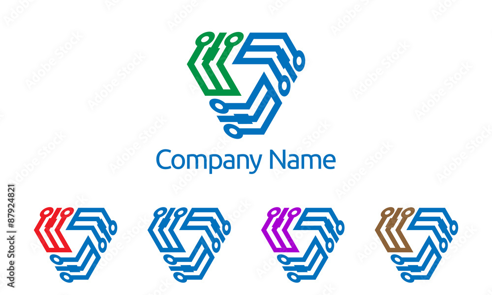 W, w letter, technology, tech, logo W, w letter, technology, tech, logo