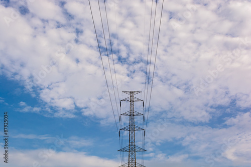 Obraz na plátně electricity transmission pylon