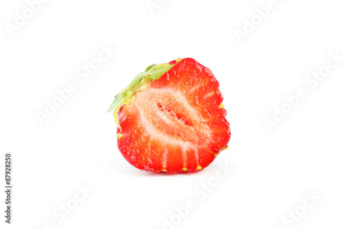 Strawberries berry isolated on white