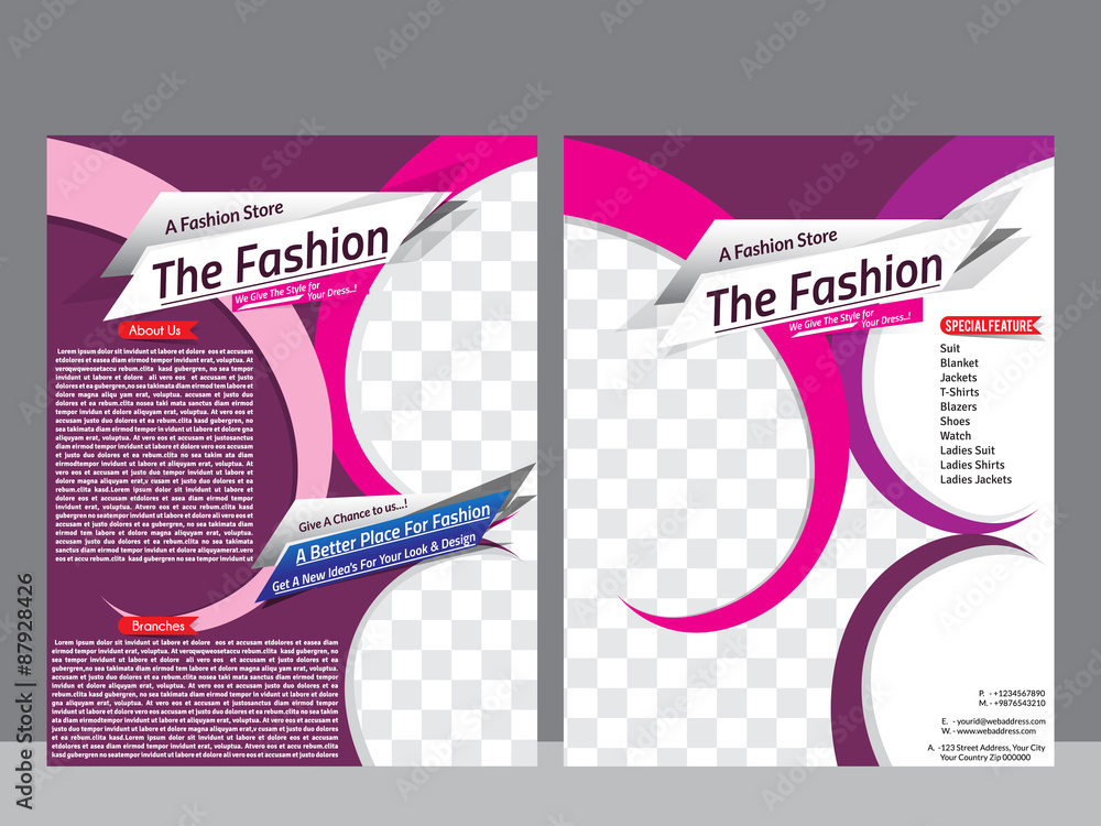 Clothing Store Flyer Graphics, Designs & Templates