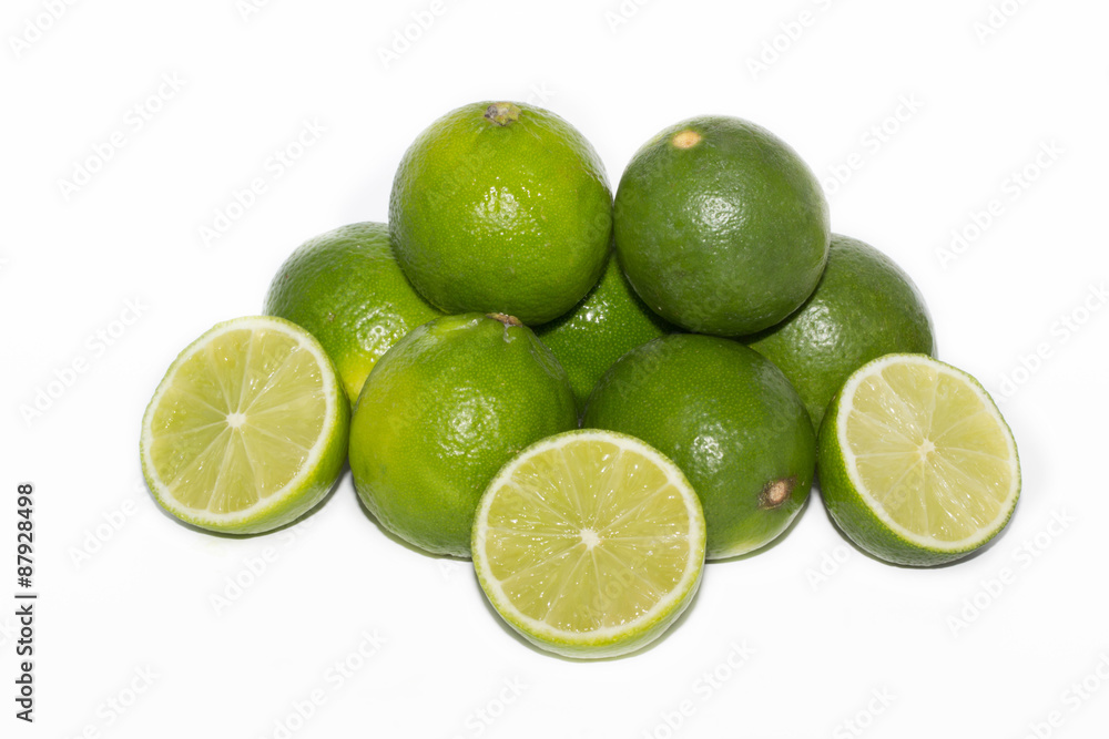 limes isolated limes isolated
