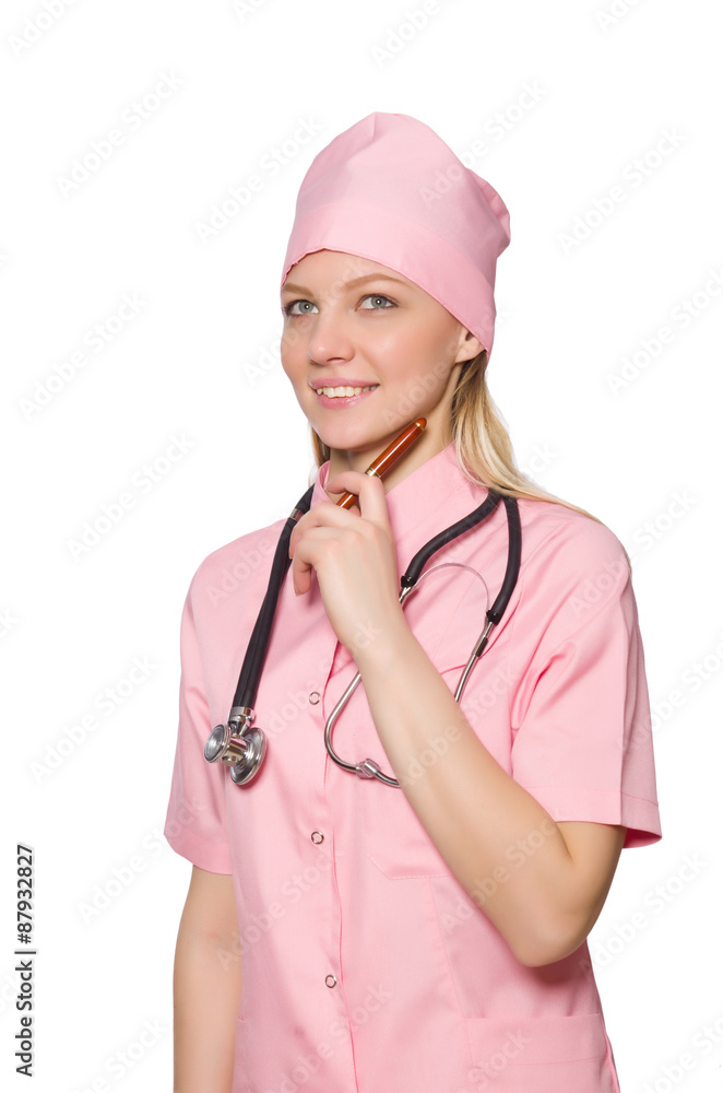 Doctor isolated on the white background Doctor isolated on the white background