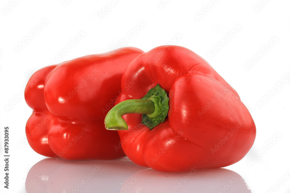 Red Paprika on white Background Red Paprika on white Background