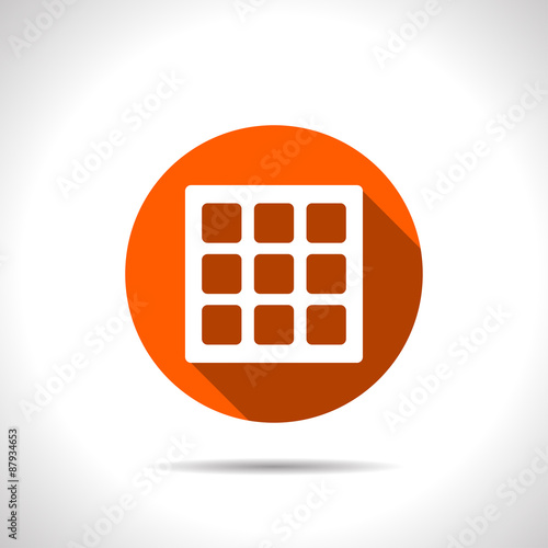Vector belgian waffles icon. Food icon. Eps10