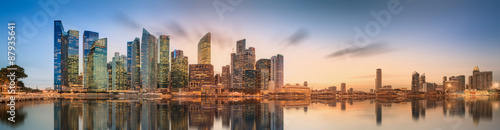 Singapore Skyline and view of Marina Bay photo