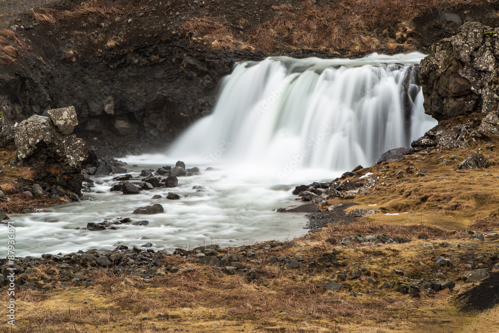 Beautiful waterfall in a long time exposure Beautiful waterfall in a long time exposure