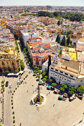 Plaza Virgen de los Reyes, barrio de Santa Cruz, Sevilla, España