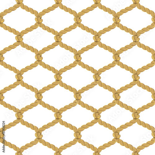 Rope Net Seamless Pattern