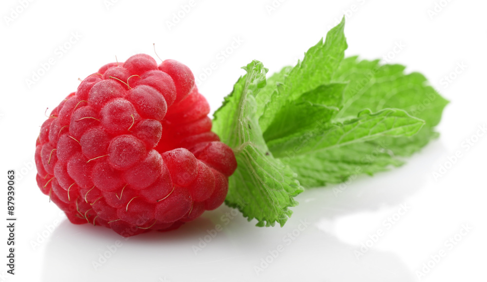 Fresh raspberry isolated on white Fresh raspberry isolated on white