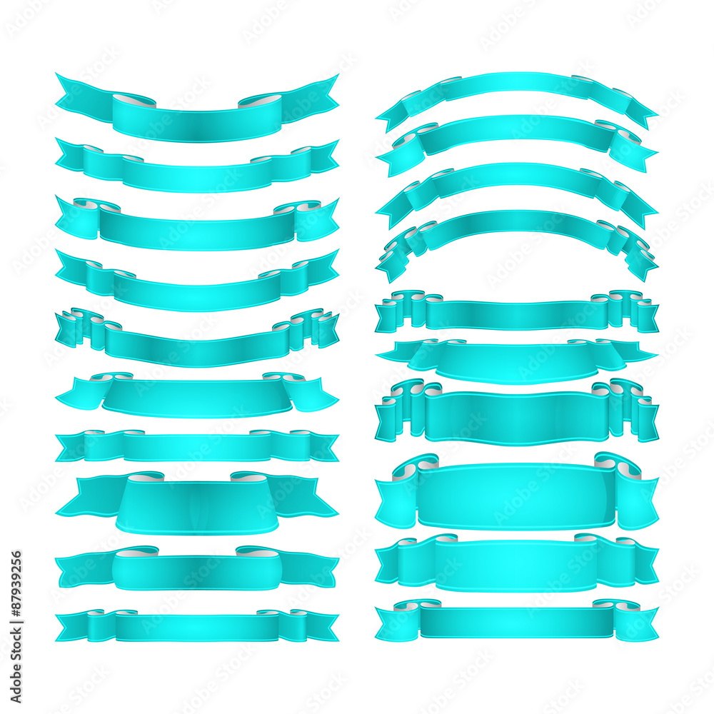 vector ribbons set