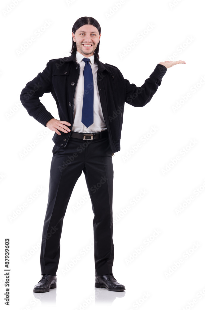 Young businessman isolated on white Young businessman isolated on white