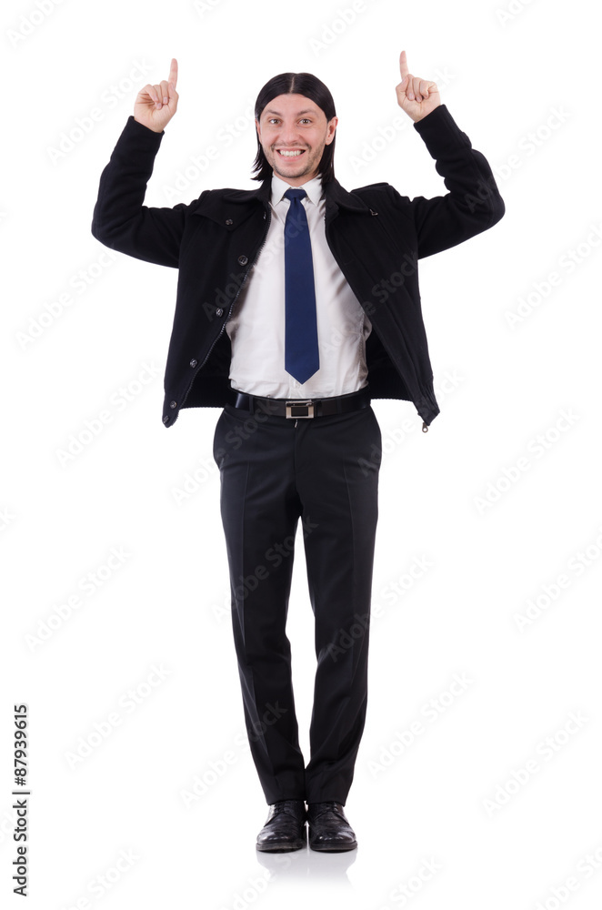 Young businessman isolated on white Young businessman isolated on white
