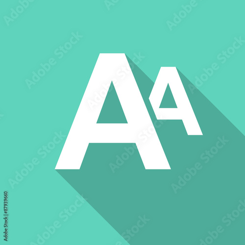 alphabet flat design modern icon