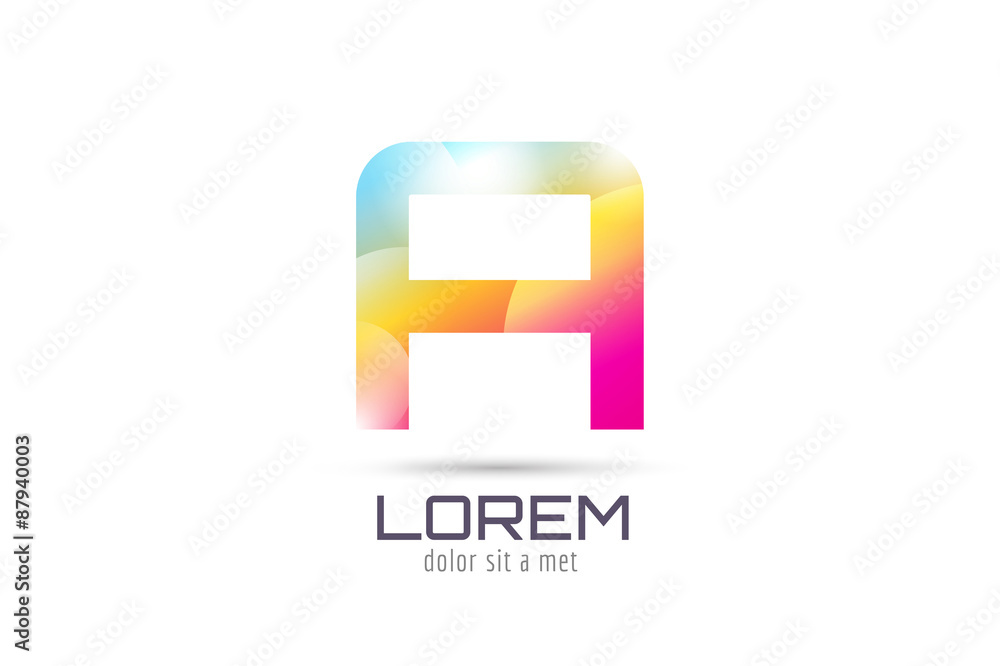 Vector A logo template. Abstract arrow shape and symbol, icon Vector A logo template. Abstract arrow shape and symbol, icon