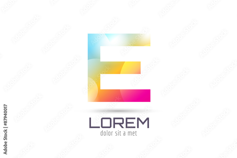 Vector E logo template. Abstract arrow shape and symbol, icon Vector E logo template. Abstract arrow shape and symbol, icon