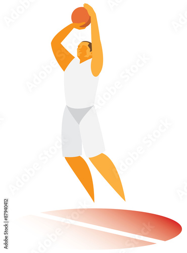 basketball player.Throw