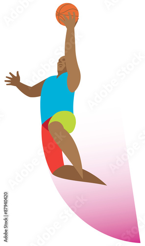 Basketball forward.Jump