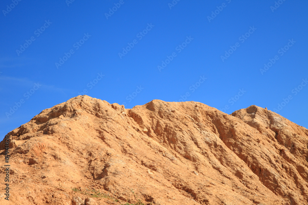 desert hills under blue sky