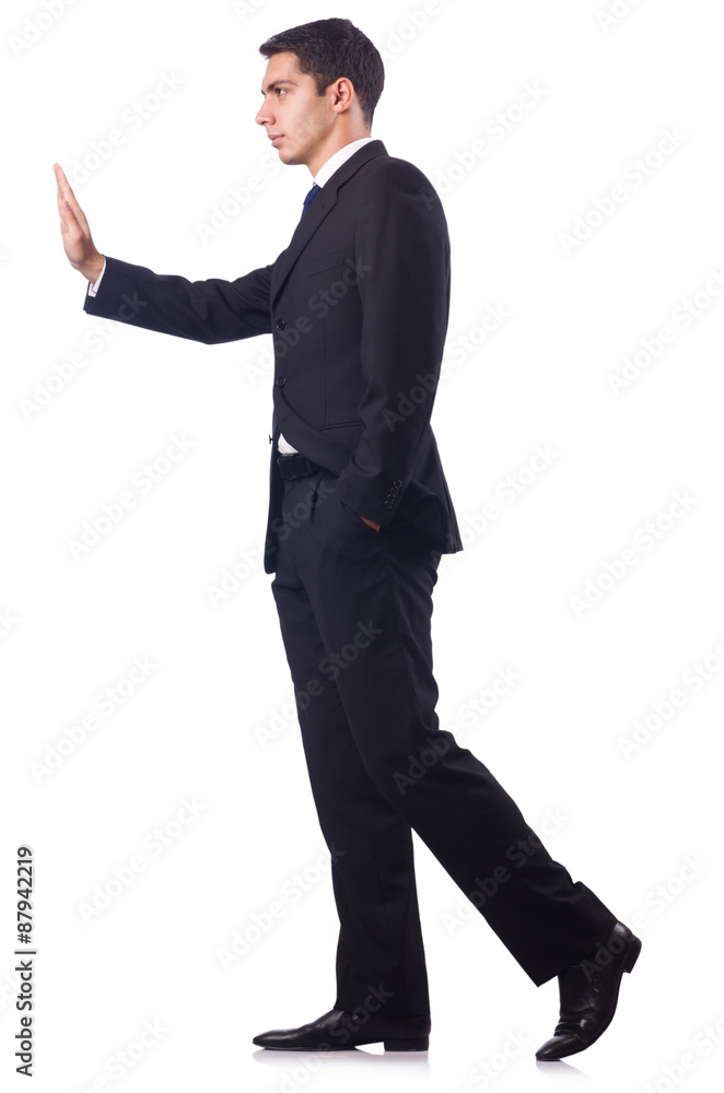 Elegant young man isolated on white Elegant young man isolated on white