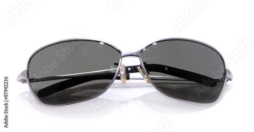 Aviator sunglasses isolated on white.