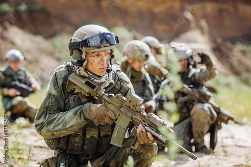 Obraz na płótnie rangers during the military operation
