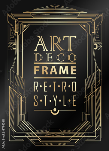 Art deco geometric