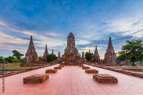 Foto wat chaiwatthanaram temple, ayutthaya, thailand (ayutthaya histo