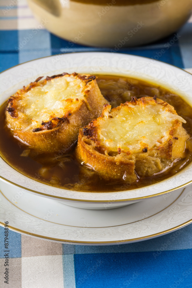 French onion soup. French onion soup.