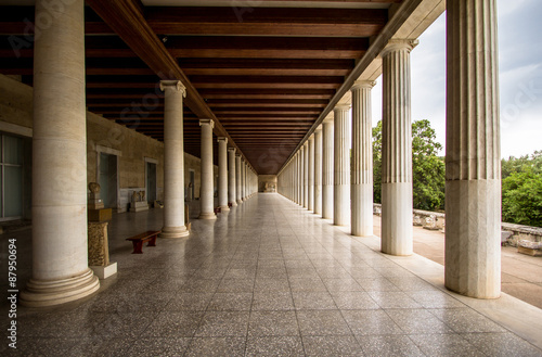 Obraz na płótnie Stoa of Attalos in Athens, Greece w salonie
