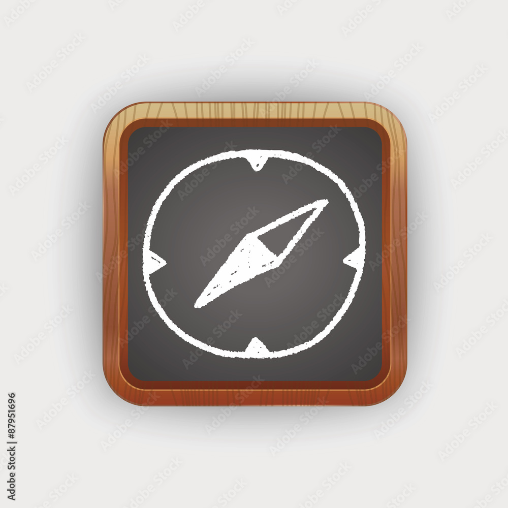 Obraz premium doodle compass