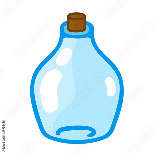 Empty glass isolated illustration