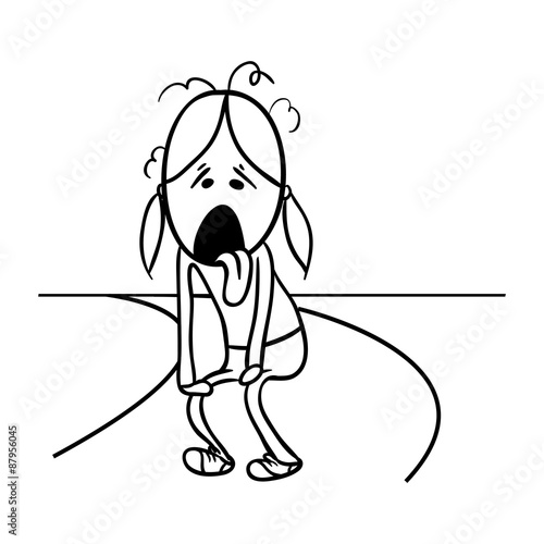 Tired jogger, Doodle