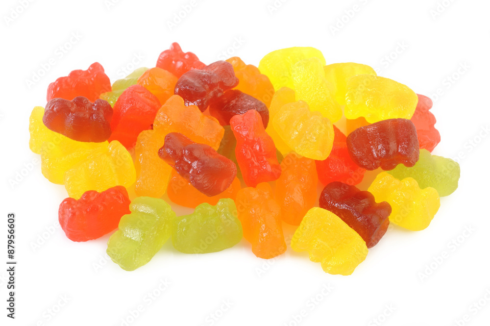 Gummy bears isolated on white Gummy bears isolated on white