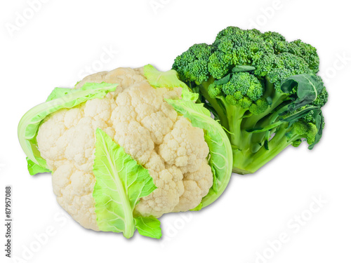 Cauliflower and broccoli